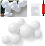 1 Set Reusable Inflatable Balloon Garland Arch Kit,White by Resholder