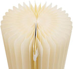 3 Pieces Cylinder Stands with Lights Foldable Cardboard Centerpiece Display White Reusable Pedestal Stands Foldable Paper Columns Pillars Display for Parties Wedding Birthday Decor - Image 5