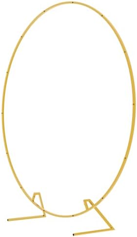 Fomcet 6ft Round Backdrop Stand Gold Circle Arch Metal Wedding Arch - Image 2