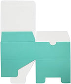100 4 x 4 x 2" Turquoise Cake Wedding Favors Boxes with Tuck Top for Wedding Party Birthday Candy Gifts Decorations - Image 3