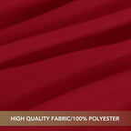 sancua 8 Pack Christmas Red Round Tablecloth 108 Inch Fit 42-96 Inch Tables - Image 6