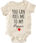 Poppa Announcement Baby Gift Baby Bodysuit by NorthForkForager