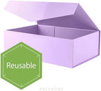 PACKHOME 6 Large Light Purple Gift Boxes 13.5x9x4.1in with Magnetic Lids - Image 4