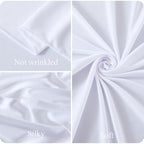 gogoparti White Ruffle Table Skirt for Rectangle Tables 14ft White Tutu Tablecloth for Wedding Birthday Party Bridal Banquet - Image 6
