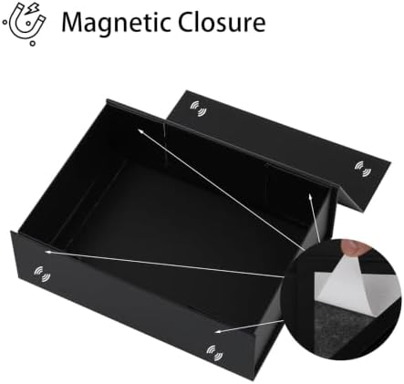 iloMAOZX Black Gift Box, 9.5x7x3 Inch Gift Boxes for Presents & Packaging - Image 3