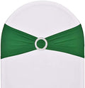 50pcs Stretch Spandex Chair Sashes for Christmas Wedding Party Banquet Decoration Elastic Bulk Chair Cover for Christmas (Emerald Green) by SweetEasy