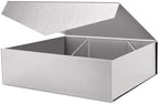 PACKHOME Extra Large Silver Gift Box Magnetic Lid 17x14.5x5.5in by PACKHOME