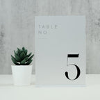 Frosted Wedding Table Numbers 1-15 with Stands - Image 6