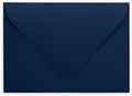 Darling Souvenir A6 Navy-Blue Invitation Envelopes (4 3/4 x 6 1/2) Euro V-Flap 80 LBS Self-Adhesive Perfect for Weddings, Birthday, Baby Shower,Greeting Cards -Packs & Colours Available by DarlingSouvenirMADEWITHLOVE