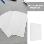 80pcs White A7 Envelopes: Paper Mailings Pouch Self-Sealing Invitations Envelopes- Weddings Graduation Baby Shower Supplies - Image 7