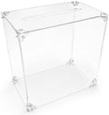Clear Acrylic Card Box with Slot, Large Blank DIY Card Box for Cards, Envelopes & Money, Transparent Acrylic Box for Wedding, Birthday, Graduation, Baby Shower, Party & Fundraiser by Unknown