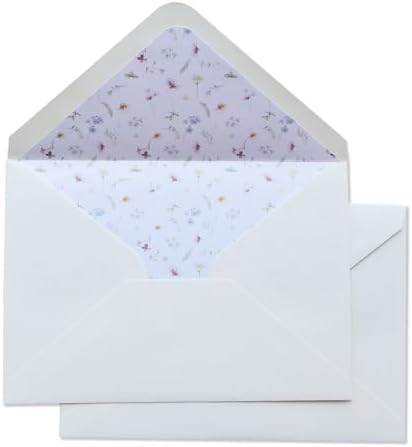50PCS A7 Ivory Envelopes, 5.3×7.6“ Envelopes by KUCHYNEE