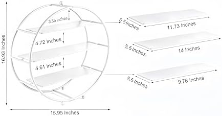 White 3 Tier Metal Cupcake Stand Tiered Dessert Display Serving Tray - Image 5