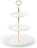 3 Tier Cupcake Stand, Ceramic Tiered Serving Stand by Omifun