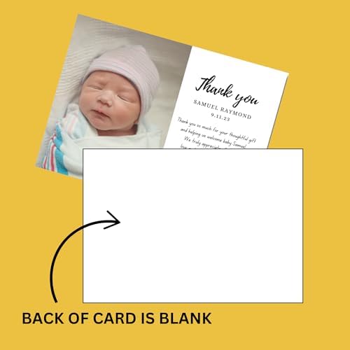 Copy King Baby Thank You Cards, 5x7 inches, 25 Cards - Image 3