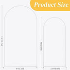 Putros Arch Backdrop Stand, 7.2ft & 6ft, Metal Wedding Arch Stand, White - Image 3
