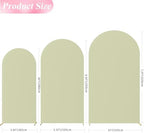 Wokceer Arch Backdrop Cover Sage Green Cover Stretchy 7.2FT,6.6FT,6FT - Image 2