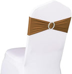 Spandex Chair Sashes, Light Brown, Pack of 50 - Image 2