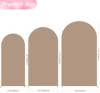 Wokceer Arch Backdrop Cover Nude Brown Arch Cover Stretchy 7.2FT,6.6FT,6FT - Image 2
