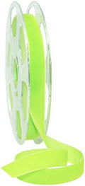 Morex Ribbon, Nylvalour Swiss Velvet, 1 inch by 11 Yards, Lime by MorexRibbon