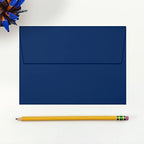 LUXPaper A7 Invitation Envelopes | Peel & Press | 5 1/4" x 7 1/4" | Navy Blue | 80lb. Text | 500 Qty - Image 4