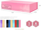 PACKHOME Extra Large Pink Gift Box 17.5x11.3x4.3in with Magnetic Lid - Image 2