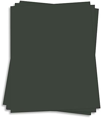 Black Forest Card Stock - 8 1/2 x 11 Gmund Colors Matt 111lb Cover, 25 Pack by LCIPaper
