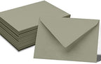 Darling Souvenir A6 Gray Invitation Envelopes (4 3/4 x 6 1/2) Euro V-Flap 80 LBS Self-Adhesive Perfect for Weddings, Birthday, Baby Shower,Greeting Cards -Packs & Colours Available - Image 2