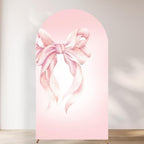 Pink Bow Arch Backdrop Cover Girls Bridal Baby Shower Birthday Party 7.2ft by Unknown