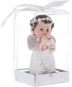 Keepsake Figurine 12 pcs Baby Boy White Angel Holding Baby Lamb | Awesome Decorations or Party Favors | for Baptism, First Communion, Religious and Special Celebrations - Image 5