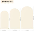 HAINARverS Set of 3 Stretchy Arch Backdrop Covers, Beige, 6/6.6/7.2FT - Image 3