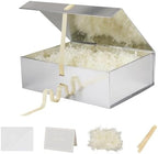 BoxSkivra Silver Extra Large Gift Box 16.5x13x5.3 In Jumbo Box, 3 Pack by Unknown