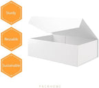 PACKHOME 6 Large White Gift Boxes 13.5x9x4.1in with Magnetic Lids - Image 4