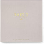 Lucy Darling Baby Memory Book – Honey Bee | Luxury Baby First Year Book & Photo Album | Gender Neutral Keepsake Journal for Milestones, Memories & Photos | Thoughtful Pregnancy Gift by LucyDarling