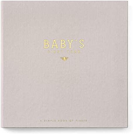 Lucy Darling Baby Memory Book – Honey Bee | Luxury Baby First Year Book & Photo Album | Gender Neutral Keepsake Journal for Milestones, Memories & Photos | Thoughtful Pregnancy Gift by LucyDarling