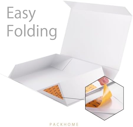 PACKHOME Extra Large White Gift Box 17.5x11.3x4.3in with Magnetic Lid - Image 4