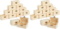 Bright Creations Baby Shower Decorations Mini Unfinished Wooden Treasure Boxes - 3.5 x 2.2 x 2 In, Brown, Pack of 24, Chest Style - Wooden Treasure Chest to Paint & Party Favors by BrightCreations