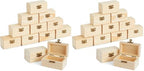 Bright Creations Baby Shower Decorations Mini Unfinished Wooden Treasure Boxes - 3.5 x 2.2 x 2 In, Brown, Pack of 24, Chest Style - Wooden Treasure Chest to Paint & Party Favors by BrightCreations