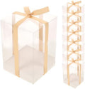 Healvian PVC Gift Box Set with Ribbon, 8 Pieces, 10x10x15cm by Healvian