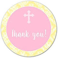 40 Stickers Girl Baptism Communion Thank You Party Favor Baby Shower Gift Label by Unknown