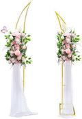 Curved Wedding Arch Backdrop Stand Set of 2, Large Balloon Arch with Rectangular Base (5.9ft,6.9ft) for Ceremony, Party, Baby Shower, Anniversary Celebration Indoor Outdoor Event Decoration. by WORFEI