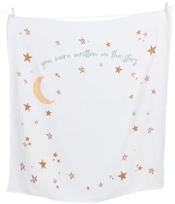 Lulujo Baby’s First Year Milestone Blanket and Card Set | 40in x 40in (Written in the Stars) - Image 3