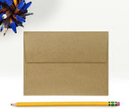 LUXPaper A2 Invitation Envelopes | Peel & Press | 4 3/8" x 5 3/4" | Grocery Bag Brown | 70lb. Text | 250 Qty - Image 4