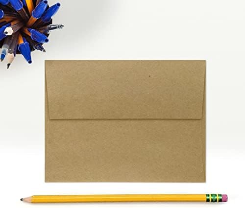 LUXPaper A2 Invitation Envelopes | Peel & Press | 4 3/8" x 5 3/4" | Grocery Bag Brown | 70lb. Text | 250 Qty - Image 4
