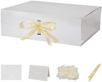 BoxSkivra Silver Extra Large Gift Box 19x16x6 Inch Jumbo Box, 3 Pack by Unknown