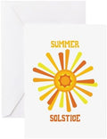 CafePress Summer Solstice Greeting Cards Greeting Card (20-pack), Note Card with Blank Inside, Birthday Card Matte by CafePress