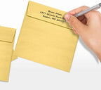 LUXPaper Square Invitation Envelopes | Peel & Press | 6" x 6" | Gold Metallic | 80lb. Text | 1,000 Qty - Image 6