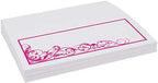 Scribble Vintage Swirl Place Cards, Fuschia, Set of 150, Pre-cut and Scored - Image 4