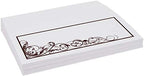 Scribble Vintage Swirl Place Cards, Chocolate, Set of 150, Pre-cut and Scor - Image 4