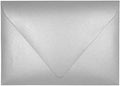 Darling Souvenir A2 Metallic-Silver Invitation Envelopes (4 3/8 x 5 3/4) Euro V-Flap 80 LBS Ideal for Weddings, Birthday, Invitations, Baby Shower,Bridal Shower -Packs & Colours Available by DarlingSouvenirMADEWITHLOVE